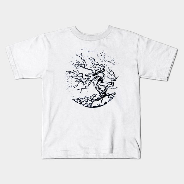 Old and Ancient Tree Kids T-Shirt by Heatherian